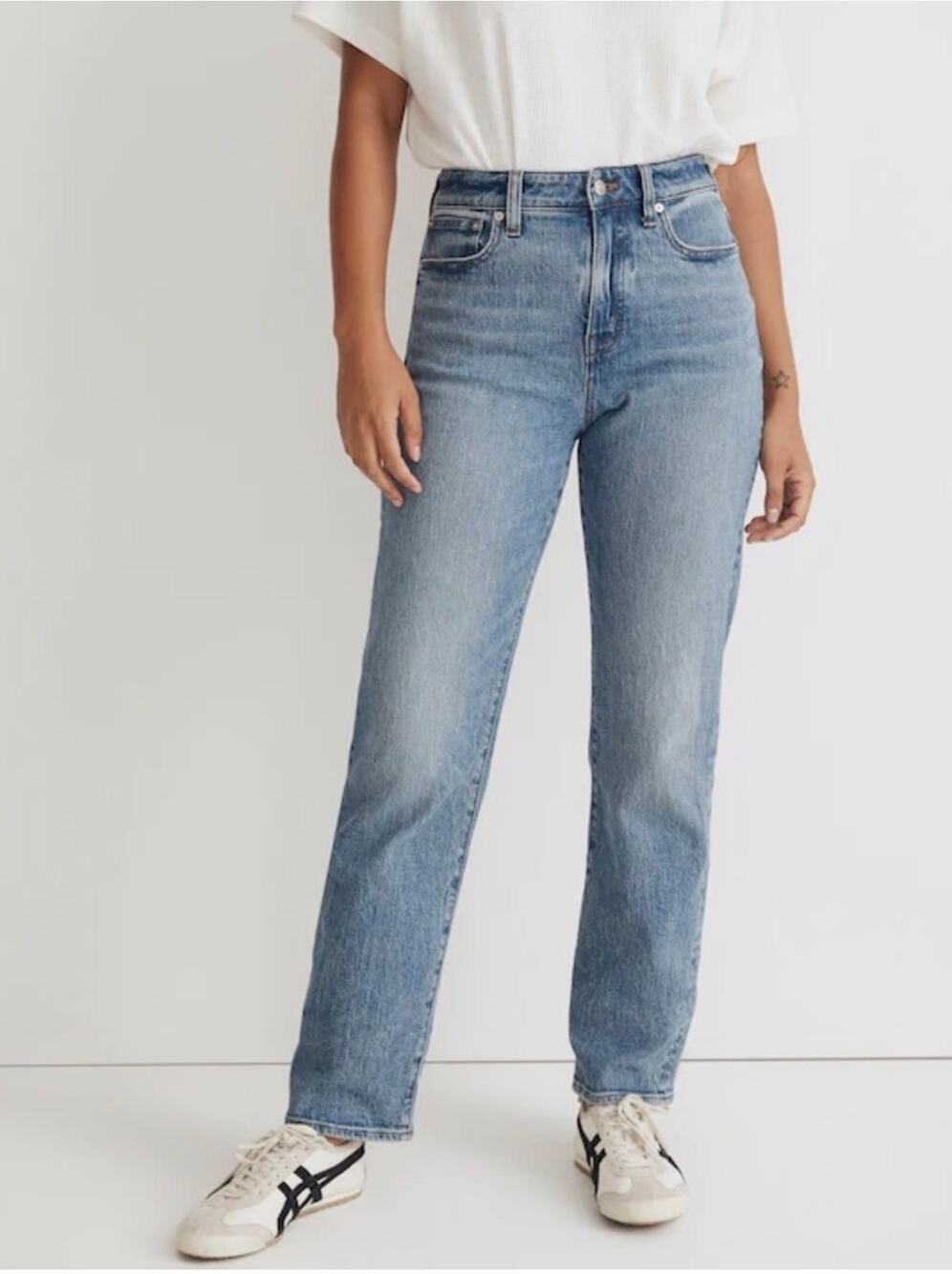 Madewell Jeans Womens 31 Blue Curvy '90s Straight Enmore Wash Vintage Denim
